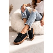 Melinta Shoes Melinta Süet Kauçuk Taban Kadın Loafer Günlük Ayakkabı