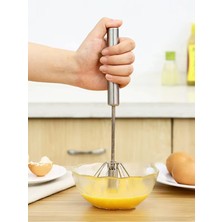 Tonkut Bas Çek Mikser El Çırpıcısı Paslanmaz Çelik Otomatik Çırpıcı Pratik Manuel Mutfak Çırpma Teli