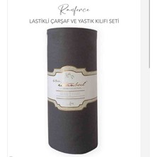 İyi Geceler İstanbul Iyi Geceler Istanbul Ranforce Çift Kişilik Lastikli Çarşaf ve Yastık Seti (3 Parça) 160X200+30CM