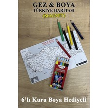 Gez Boya Türkiye Haritası Magnet – Mıknatıslı 81 İl Seyahat ve Boyama Haritası