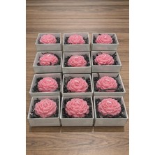 Kutulu ve Kokulu Gül Mum – Dekoratif El Yapımı Gül Tasarım Mum