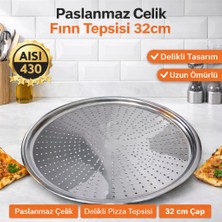 Delikli Pizza ve Lahmacun Tepsisi Lahmacun Pide Tepsisi 32CM