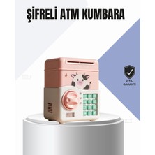 Selfbuysell Pembe Elektronik Şifreli Otomatik Para Çeken Atm Kumbarası