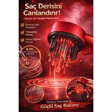 Ervinay Titreşimli Masaj Tarağı Saç Derisi Bakım Masaj Cihazı Suya Dayanıklı Saç Bakım Aleti