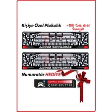 Plakamatik Kişiye Özel Isimli Plakalık 2 Adet Her Araç Için Uyumlu Plakalık