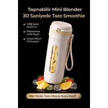 Ervinay Taşınabilir Şarjlı Meyve Suyu Blenderi Mini Blender Ev Tipi Pratik Meyve Suyu Yapıcı