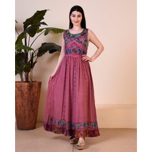 Fibula Bohem ve Otantik Desenli Standart Beden Ithal Bel Lastik ETEK36-44 Bedenler Arası Olur