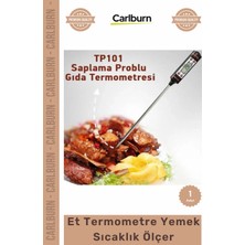 Carlburn Özel Üretim Dijital Hassas Prob Paslanmaz Çelik Gıda Süt Mama Et Termometre Yemek Sıcaklık Ölçer