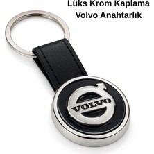SAVEK Premium Volvo Anahtarlık Krom Kaplama Oto Anahtarlık Metal Gövde Volvo Araba Aksesuar