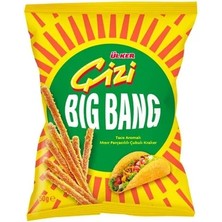 Ülker Çizi Big Bang Taco Aromalı Mısır Parçacıklı Çubuk Kraker - 50 Gram - 15 Adet