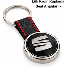SAVEK Premium Seat Anahtarlık Krom Kaplama Oto Anahtarlık Metal Gövde Seat Araba Aksesuar