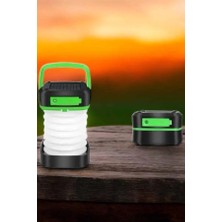 Lims Store Katlanabilir Kamp Lambası Solar Fener Görünümlü 3 Kademeli Şarjlı