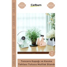 Carlburn #stand Organizer Tezgah Üstü Pratik Modern Tencere Kapağı Kesme Tahtası Tutucu Mutfak Standı