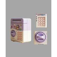 Lims Store Elektronik Şifreli Atm Görünümlü Çocuk Kumbarası Mor