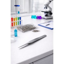 Labolist Mikro Penset 12 cm Sivri Uçlu Paslanmaz