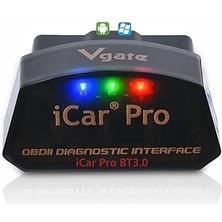 Starseven Vgate Icar Bluetooth 3.0 Obd2 Kod Okuyucu Obdii Tarayıcı Tarama Aracı Araba Arıza Moto