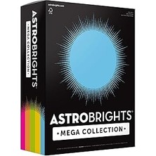 Starseven Astrobrights Mega Koleksiyon, Renkli Karton, "brilliant" 5 Renk Çeşitli, 320 Yaprak, 8.5