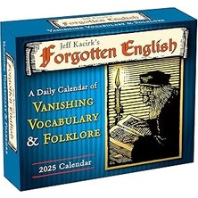 Starseven Unutulmuş Ingilizce 2025 Kutulu Günlük Masa Takvimi - Kaybolan Kelime Folklor