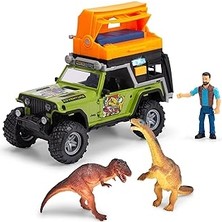 Starseven Dickie, 203834011, Dino Camper, Serbest Tekerlekli Jeep, Işıklı, Sesli, Açılır Kapılar, Yumuşak Las