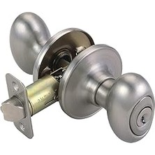 Starseven 750505 Yumurta 2 Yönlü Ayarlanabilir Giriş Kapısı Topuzu, Saten Nikel