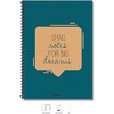 Starseven Lé Color 2015075/3 Kraft Sert Kapaklı, Spiralli, Sarı Kağıtlı, 200 Sayfa,