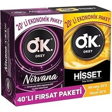 Starseven Okey Nirvana 20'li + Hisset 20'li Prezervatif