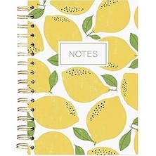 Starseven Graphique Tasarımcı Not Defteri, Limon, Spiral Ciltli, Ofisler, Okullar, Sınıflar Daha Fazlası I
