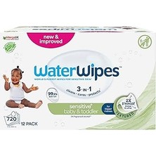 Starseven Waterwipes Çocuk Bio Islak Mendil 60 Lı x 12 Adet (720 Yaprak) - Toddler