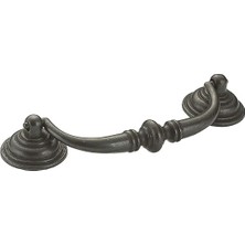 Starseven Donanım BP30214909 4 1/4 Inç (108 Mm) Merkezden Merkeze, Geleneksel Dolap Çekme, Mat Siyah Demir
