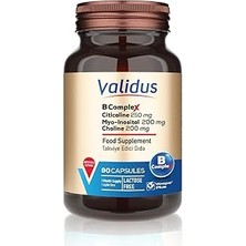 Starseven Validus B Complex Citicoline 250 B 12 3000 Mcg Myo-Inositol 200 Choline 200 90 Capsules