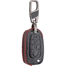 Starseven Alisveristime Deri Anahtar Kılıfı (Fiat Egea, 500X ile Uyumlu)