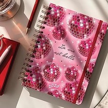 Starseven 2026 A5 Spiralli Renkli Haftalık Ajanda 12 Aylık – Motivasyon Sayfalı Disco