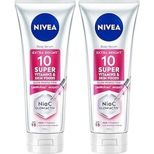 Starseven SPF15 SUPER10 Etkili Aydınlatıcı Nemlendirici Vücut Losyonu 170ML, C Vitamini, Niasinamid