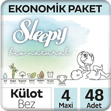 Starseven Sleepy Bio Ekonomik Paket Külot Bez 4 Numara Maxi 48 Adet