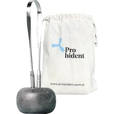 Starseven Probident Dil Temizleme Aparatı/dil Sıyırıcı Kese + Stand Hediyeli Full 304 Surgical Stainless Stee