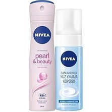 Starseven Kadın Sprey Deodorant Pearl&amp;beauty, 48 Saat Anti-Perspirant Koruma 150ML Yüz Yıkama Köpüğü C
