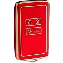 Starseven Autohan Keys Lüks Renault Anahtar Kılıfı, 4 Butonlu, Clio E-Tech, Austral Megane E-Tech Için, Kı