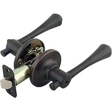 Starseven 702431 Ironwood Iki Yönlü Ayarlanabilir Kapı Kolu, Fırçalanmış Bronz, Gizlilik/yatak Banyo