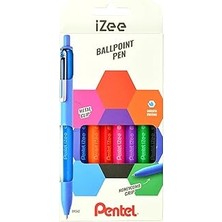 Starseven Pentel 1.0 mm Bazlı Mekanizmalı Roller Kalem - Izee - 8'li Blister (A-B-C-D-F-P-S-V)