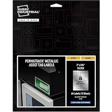 Starseven Avery Permatrack Lazer Yazıcılar Için Metalik Varlık Etiket Etiketleri, 3-3/4 Inç x 2 Inç, 64 Etike