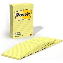 Starseven Post-It Pop-Up Notlar, 10,2 x 15,2 Cm, 5 Blok, Amerika'n N #1 Favorite Sticky Notes, Kanarya S