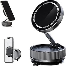 Starseven Heartz K10A Katlanabi̇li̇r 360 Derece Her Yöne Dönebi̇li̇r Vacum Magneti̇c Araç Tutucu Telefon Standi Ki̇