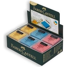 Starseven Faber-Castell Renkli Hamur Silgi, 18’li, Kutulu, Kolay Şekil Verilebilir, Lekesiz Temizlik, Eğlence