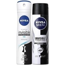Starseven Black&amp;white Pure Bayan Deosprey 150 Ml+ Black&amp;white Erkek Deosprey 150 ml 2'l