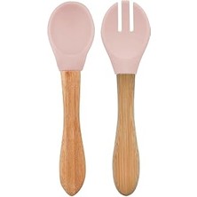 Starseven Oioi Mama Kaşığı + Çatal - Pinky Pink