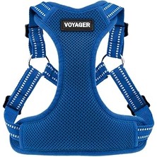 Starseven Voyager By Best Pet Supplies - Reflektif Şeritli Tamamen Ayarlanabilir Basamaklı Ağ Koşumu - Kraliy