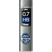 Starseven Pentel Mekanik Kurşun Kalem Ucu, 40 Adet, 0.7 Mm, Hb