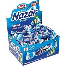 Starseven Nazar Şekersiz Nane Aromalı Sakız Damlaları 100 Adet