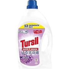 Starseven Tursil Komple Çözüm Leylak Bahçesi 53 Yıkama Sıvı Çamaşır Deterjanı Ekonomik Boy 1 x 3440 ml