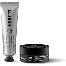 Starseven Luis Bien Beyazlatıcı Set-Doğal Aktif Karbon Macunu 75 Ml+ Aktif Karbon Beyazlatma Tozu